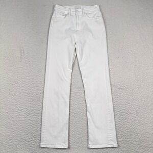 Mother Jeans Women's 25 High Waisted Rider Ankle White Fairest Of Them All 25x27